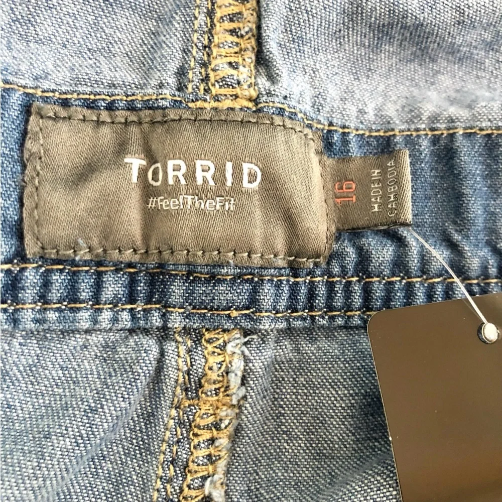 Torrid Blue Denim Women Jeans Overalls - Picture 5 of 10